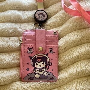 Kuromi ID Badge Holder Lanyard & Wallet Great for School, Work, Travel